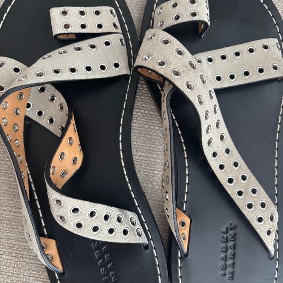 Isabel Marant grey suede slide - Picture 1 of 4